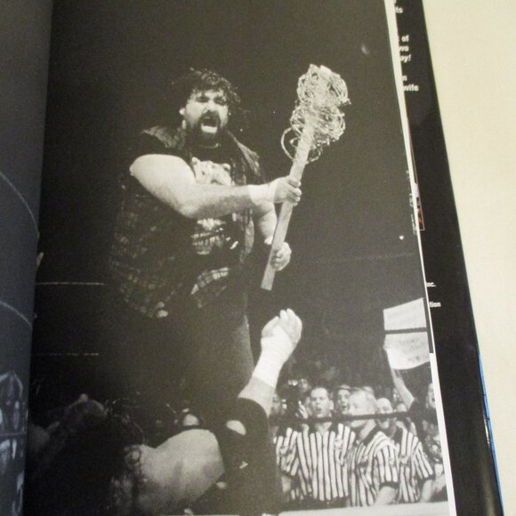 WWE Vintage 2001 Mick Foley Is Good Medium Black White Graphic Wrestling Book - Picture 6 of 7